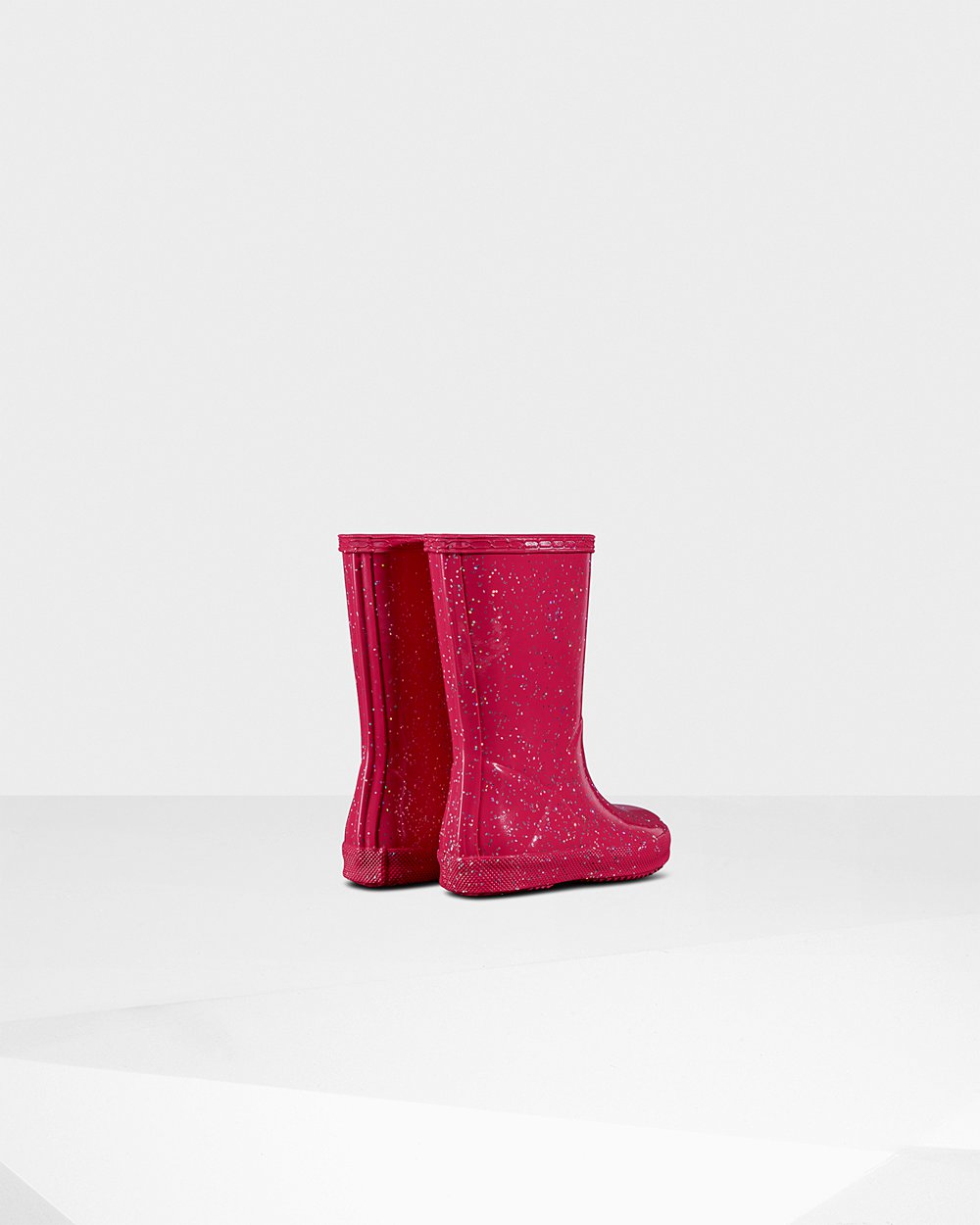 Botas de Lluvia Hunter Niños - Original First Giant Glitter - Rosas - DKTEZQN-74